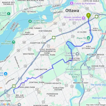 map of Ferme expérimentale et bois de Carlington