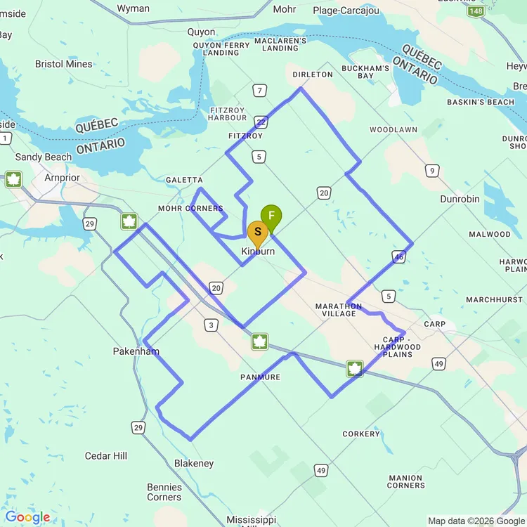 Carte de Gravel Cup : 2023 Spring Runoff