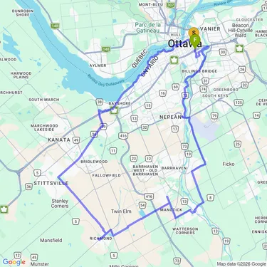 map of Richmond - Manotick