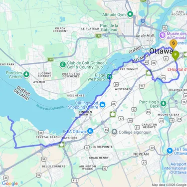 map of Wesley Clover et baie Shirley