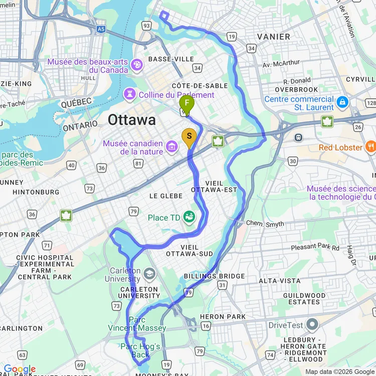 Carte de Vincent Massey et au-delà