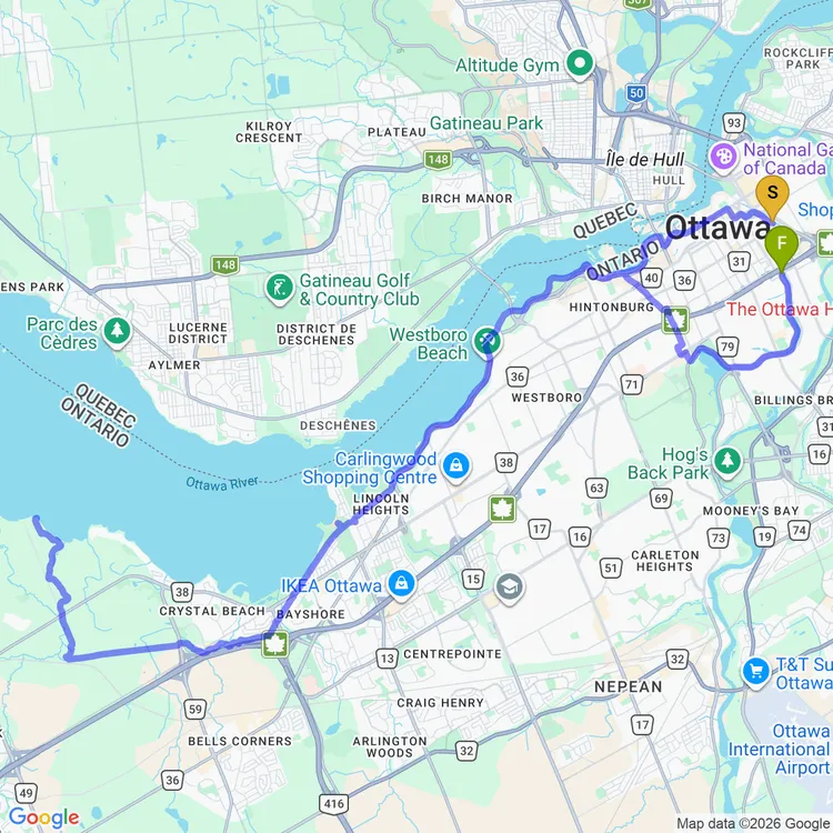 Carte de Wesley Clover et baie Shirley