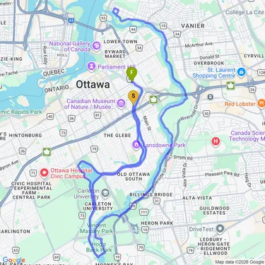 map of Vincent Massey and Beyond