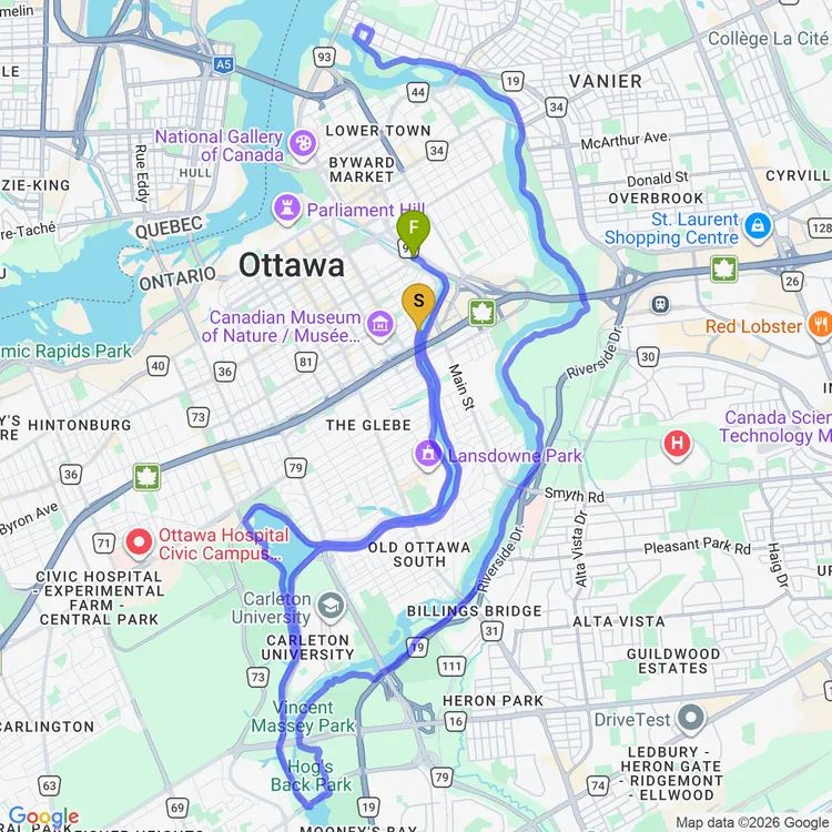 Carte de Vincent Massey et au-delà